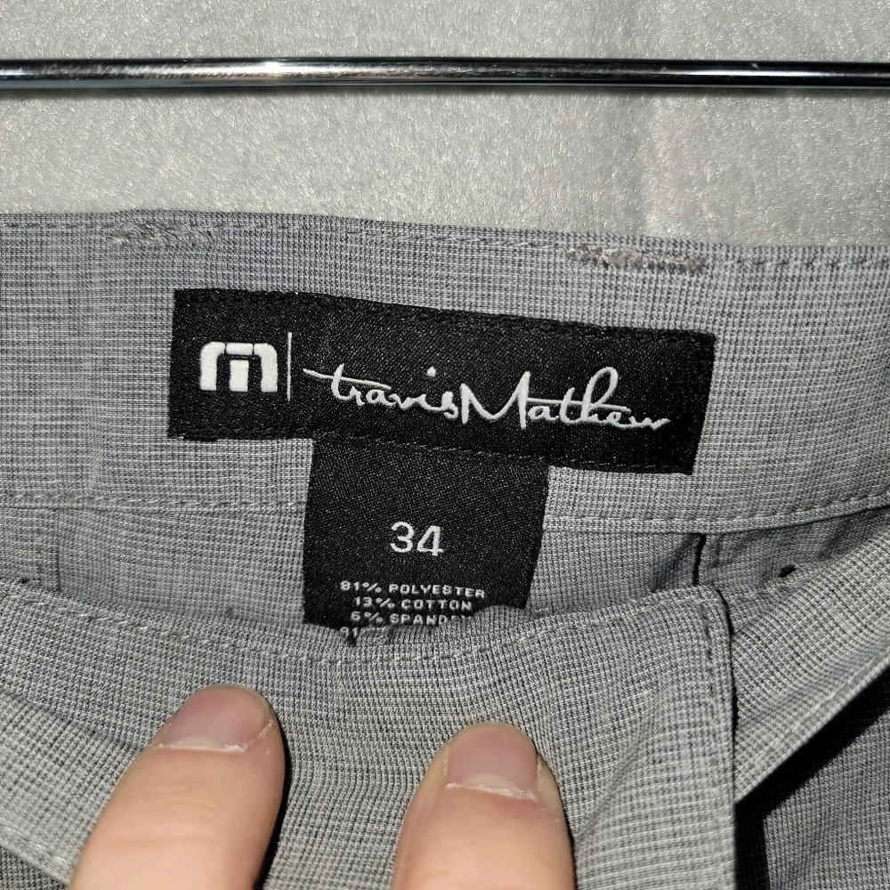 Travis Mathewens Golf Stretch Performance Shorts Gray Size 34